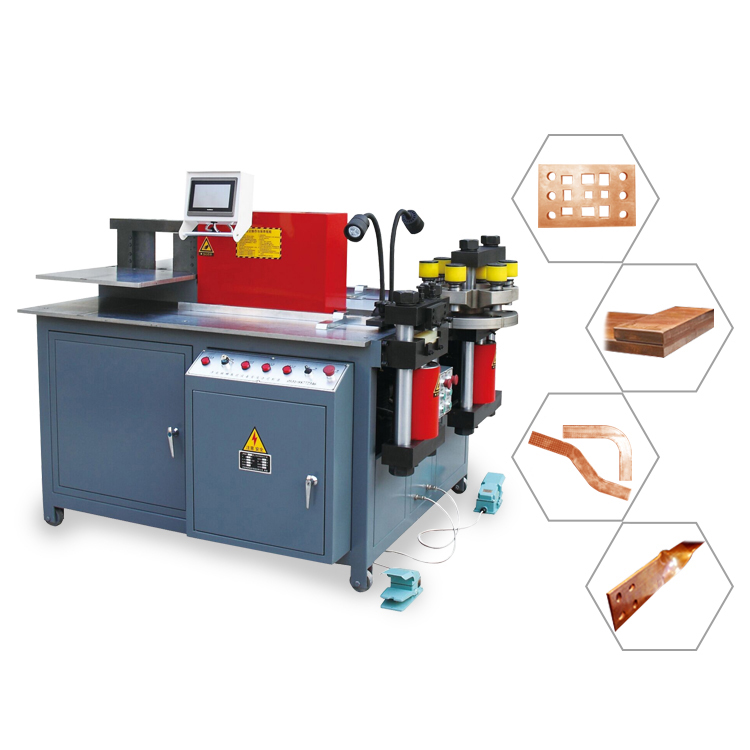 CNC hydraulic busbar cutting punching bending machine